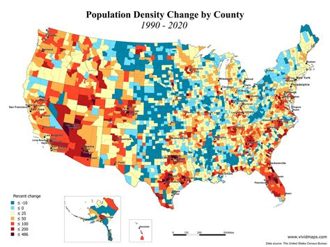 Population density in the U.S. 2021, by state .